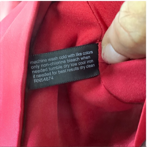 THE LIMITED Red Satin Tie Back Body Con Dress - Picture 11 of 11